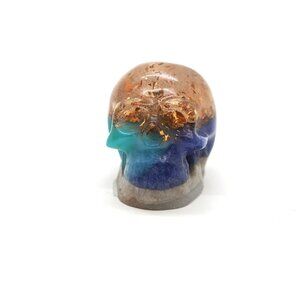 Turquoise Marble Skull